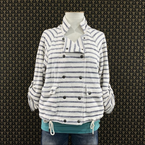 Anthro “Striped Sweater Jacket” by Dolan - Picture 9 of 16